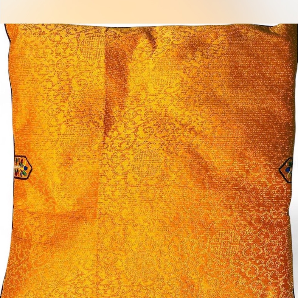 Set of 2 Hansil Bangseok satin Korean floor pillows. (Prayer pillows)